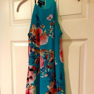 Teal floral A. Byer dress